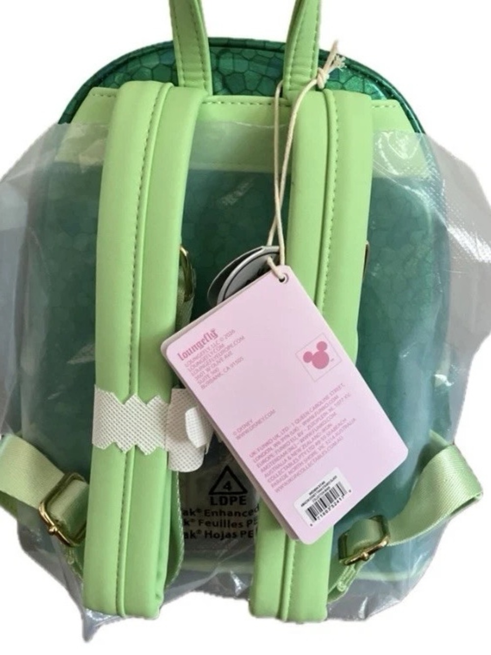 Loungefly Disney Princess and the Frog Tiana Stained Glass Mini Backpack NWT - Picture 4 of 8
